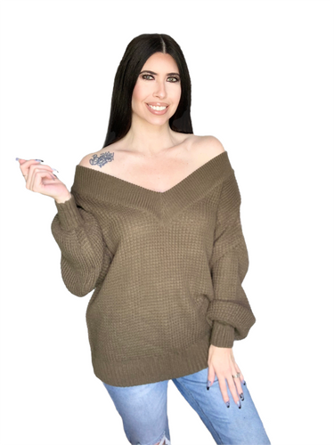 Falling For You Sweater - Green