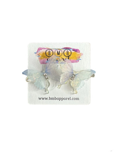 Shimmery Butterfly Studs