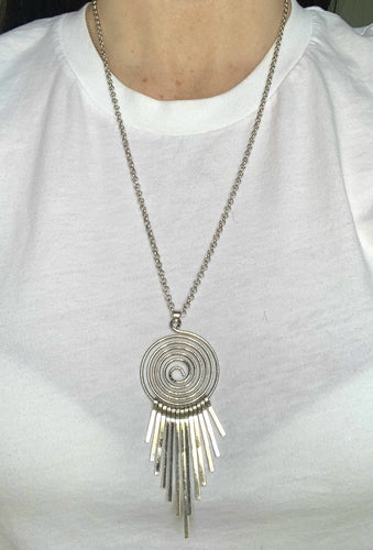 Silver Swirl Necklace